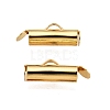 Iron Slide On End Clasp Tubes IFIN-R212-1.3cm-G-1