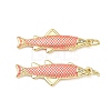 Brass Enamel Pendants KK-CBA9234-13G-2