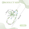 1Pc Alloy & Glass Mobile Straps MOBA-ME0001-01B-2