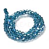 Transparent Electroplate Glass Beads Strands EGLA-A039-T3mm-B01-2