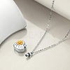 Alloy Heart with Sunflower Urn Ashes Pendant Necklace BOTT-PW0002-015P-4