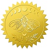34 Sheets Self Adhesive Gold Foil Embossed Stickers DIY-WH0509-054-1