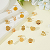 16Pcs 4 Styles Brass & 304 Stainless Steel Cuff Earrings EJEW-HS0001-18G-5