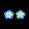 Handmade Polymer Clay 3D Flower Plumeria Beads LS-X-CLAY-Q192-30mm-05-2