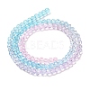 Transparent Painted Glass Beads Strands X1-DGLA-A034-T3mm-A22-5