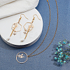 16Pcs 8 Style Alloy Hollow Pendants FIND-OC0001-36-6