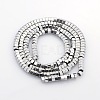 Electroplate Non-magnetic Synthetic Hematite Beads Strands X-G-P046-04A-1