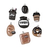 10Pcs Opaque Resin Imitation Food & Drink Pendants RE-CBA392A-01P-1