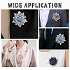 4Pcs 4 Colors Flower Cloth Pins JEWB-GO0001-17-5