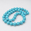 Synthetic Turquoise Beads Strands TURQ-H038-10mm-XXS09-1