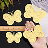 CREATCABIN 3Set 3D Butterfly PVC Mirrors Wall Stickers DIY-CN0001-85C-3