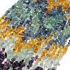 Natural Multicolor Fluorite Beads Strands G-D109-B02-4