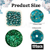 3 Strands Handmade Gold Sand Lampwork Beads Strands LAMP-PA0001-18A-2