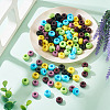 120Pcs 6 Colors Opaque Acrylic European Beads SACR-TA0001-24-5