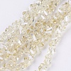Electroplate Glass Beads Strands EGLA-J145-4mm-PL05-1