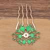 Alloy Hair Comb Findings PW-WGAD31C-08-1