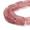 Natural Strawberry Quartz Beads Strands G-G068-A15-01-4