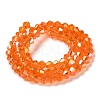 Transparent Electroplate Glass Beads Strands EGLA-A039-T4mm-B11-2