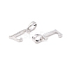 Rack Plating Eco-Friendly Brass Letter Pendants KK-K265-02P-L-2