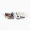 Rack Plating Alloy Enamel Charms ENAM-N053-46-RS-2