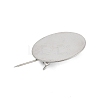 304 Stainless Steel Brooch Cabochon Settings STAS-E547-08K-P-3