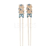 Alloy Enamel Hair Fork Findings AL-CBA8479-10KCG-1