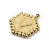 201 Stainless Steel Pendants STAS-R227-01V-G-2