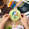 DIY Bouquet Pattern 3D Embroidery Starter Kits DIY-TA0006-26-16
