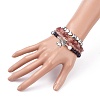 4Pcs Natural & Synthetic Gemstone Stretch Bracelet Sets BJEW-JB08946-4