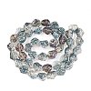 Electroplate Glass Beads Strands EGLA-N012-08S-2