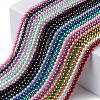 20 Colors Glass Pearl Beads Strands HY-X0011-8mm-01-2