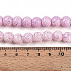 Transparent Baking Paint Glass Beads Strands DGLA-N009-10mm-02-5