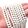 Round Natural Magnesite Beads Strands G-M138-42-A-2