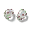 Handmade Foil Lampwork Bumpy Beads Strands FOIL-Z001-05B-3