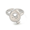 Brass Letter Open Cuff Rings for Women RJEW-G313-01Q-P-2