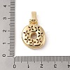 Brass Micro Pave Cubic Zirconia Pendants ZIRC-P121-01G-O-3