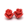 Cinnabar Carved Rose Beads CARL-WH0001-01A-1