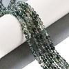Natural Moss Agate Bead Strands G-J358-01-4mm-5