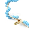 Glass Seed Beaded Heart Pendants PALLOY-MZ00463-01-4