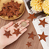 30Pcs 3 Style Rust Iron Pendants IFIN-GF0001-28-3