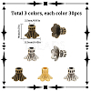 90Pcs 3 Color Alloy Bead Caps FIND-SC0005-94-2