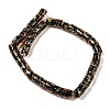 Handmade Dichroic Foil Glass Beads Strands DICH-U001-09C-2