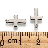 Tarnish Resistant Cross Stainless Steel Charms Pendants X-STAS-Q168-07-3