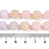 Natural Morganite Beads Strands G-B125-O08-01-5