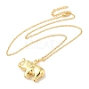 Elephant Pendant Necklaces LS-NJEW-G082-01D-G-2