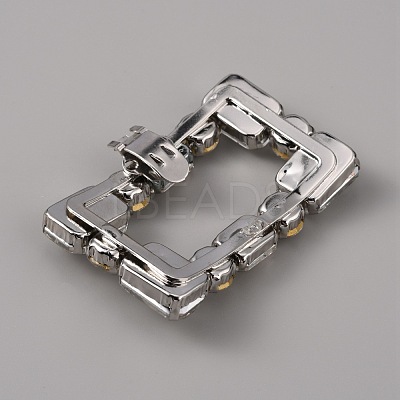 Alloy Rhinestone Shoe Decoration AJEW-WH0248-222-1