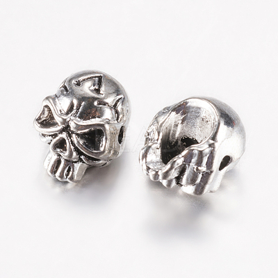 Tibetan Style Alloy Beads A-PALLOY-F200-11AS-1