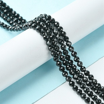 Natural Black Tourmaline Beads Strands LS-G-F748-Y01-03-1