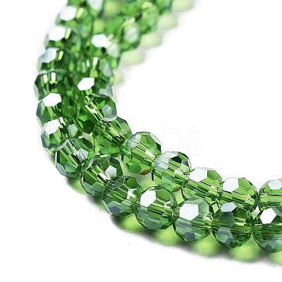 Electroplate Transparent Glass Beads Strands EGLA-A035-T4mm-A11-1