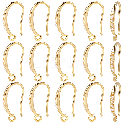 20Pcs Brass Earring Hooks KK-BBC0024-44-1